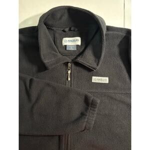 Magellan Outdoors Men’s Fleece Jacket – Black – Size XL